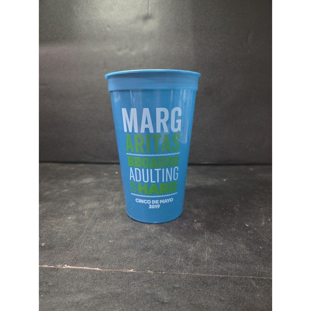 Chili's Bar Restaurant Margarita‎ Cocktail Cup "Marg Madness" 16oz Blue Green